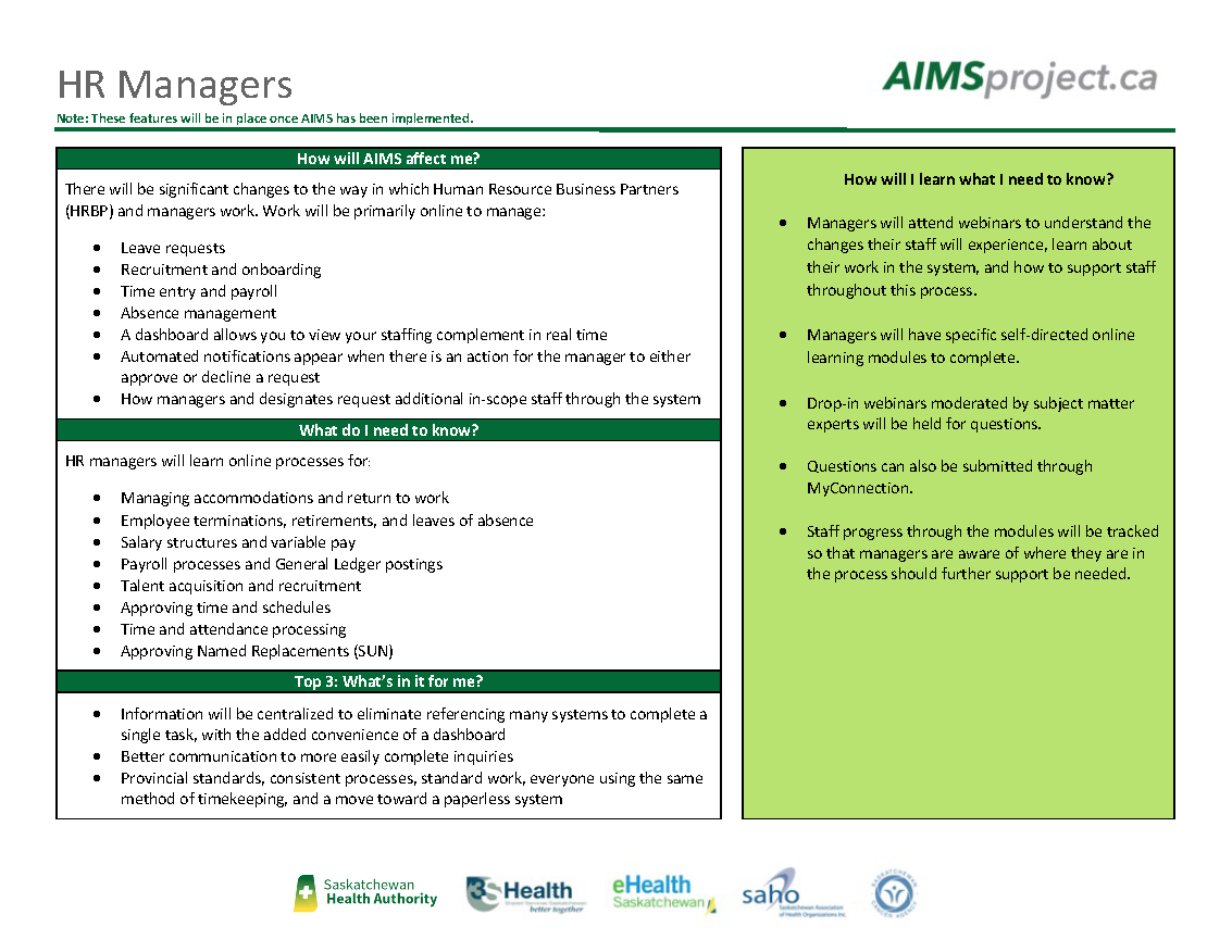 AIMS Learning - Human Resources Managers